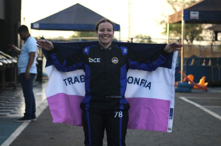 Estado medalhou em 12 modalidades diferentes e alcançou recorde no número de ouros. Na foto, a atleta Victoria Rangel - kart: (Foto: Erick Rangel)